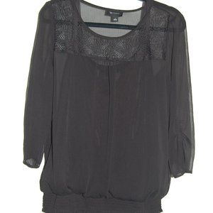 AB studio, black blouse